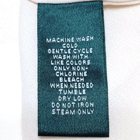 LRL Ralph Lauren Womens Midi Slip Dress Size 8 Cream Spaghetti Strap Fairy Y2K - Picture 13 of 13